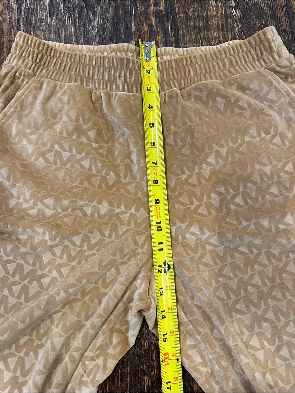 Michael Michael Kors dark camel Logo Velour Lounge Pants